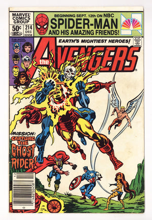 The Avengers Vol 1 214 Low Grade (1981) Newsstand
