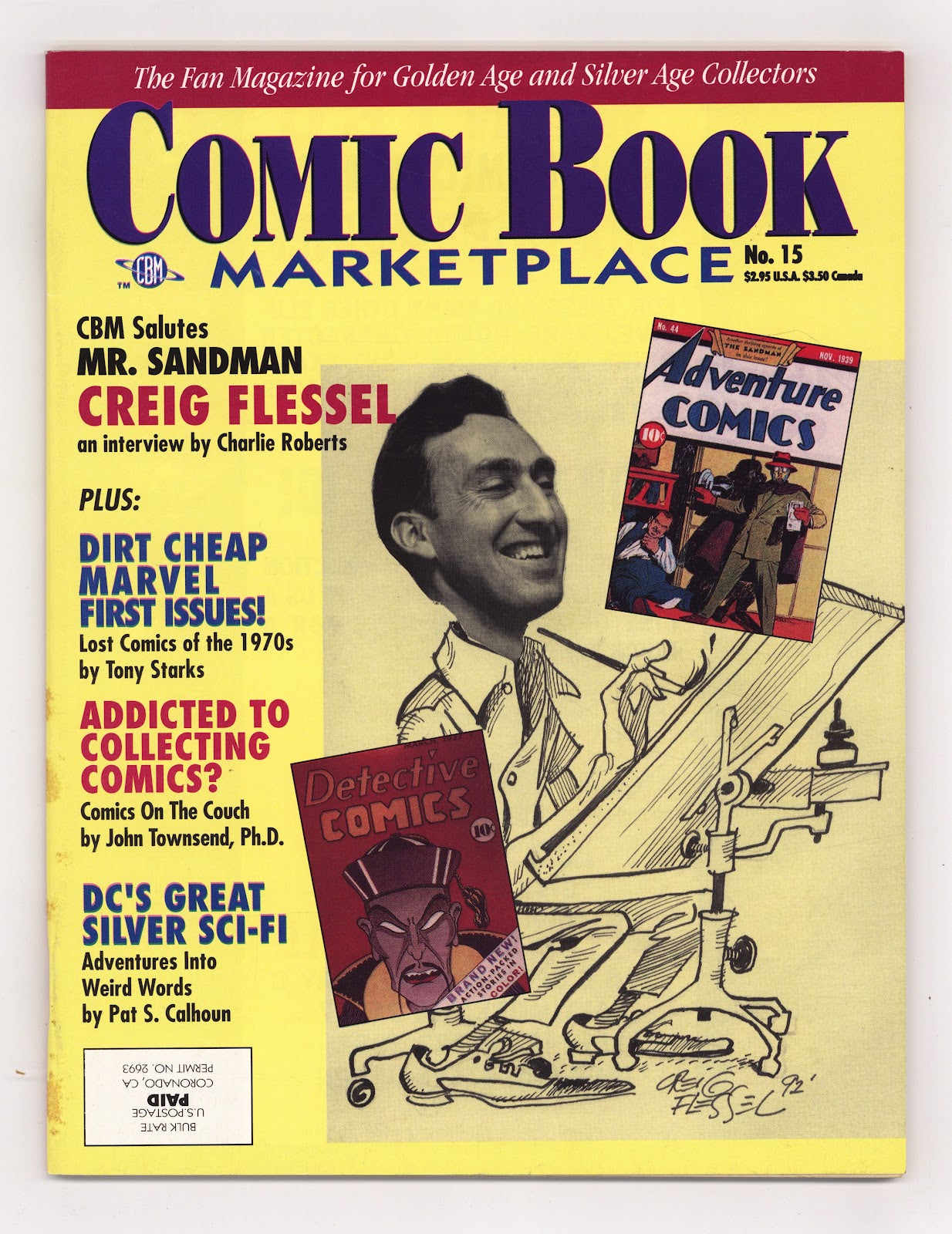 Comic Book Marketplace Vol 1 15 FN/VF (7.0) (1992) 