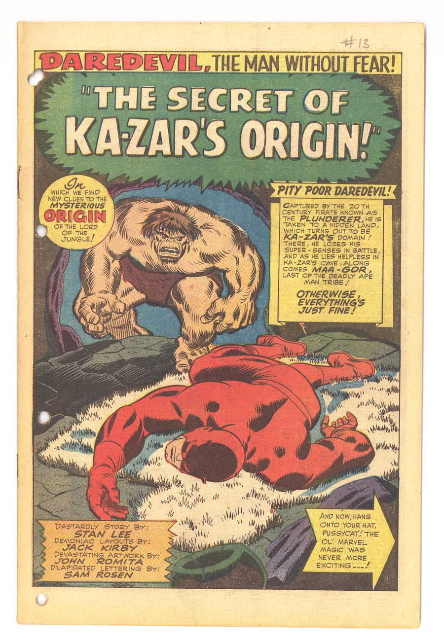 Daredevil Vol 1 13 Coverless (1966) 