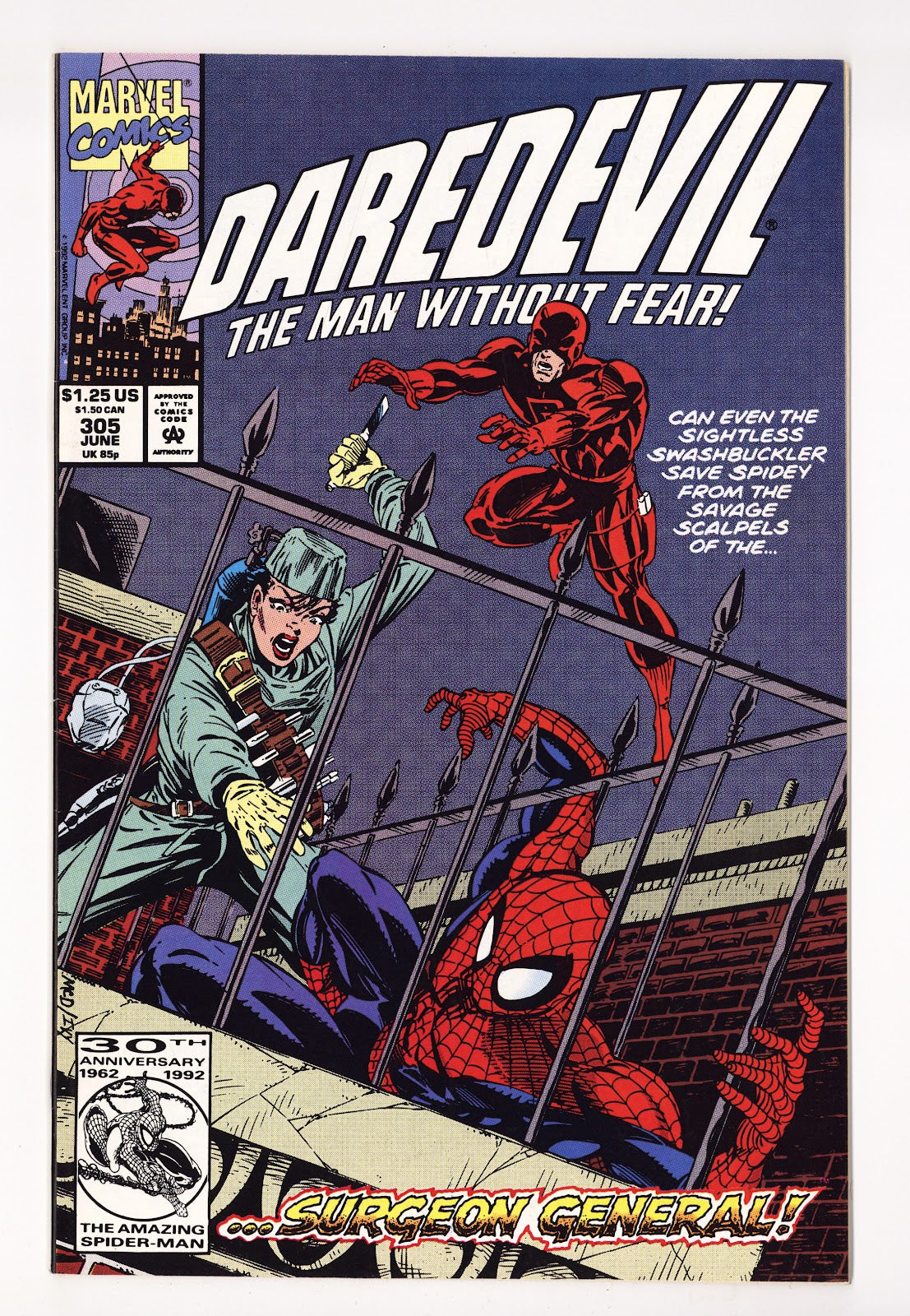 Daredevil Vol 1 305  High Grade   (1992)   Direct  