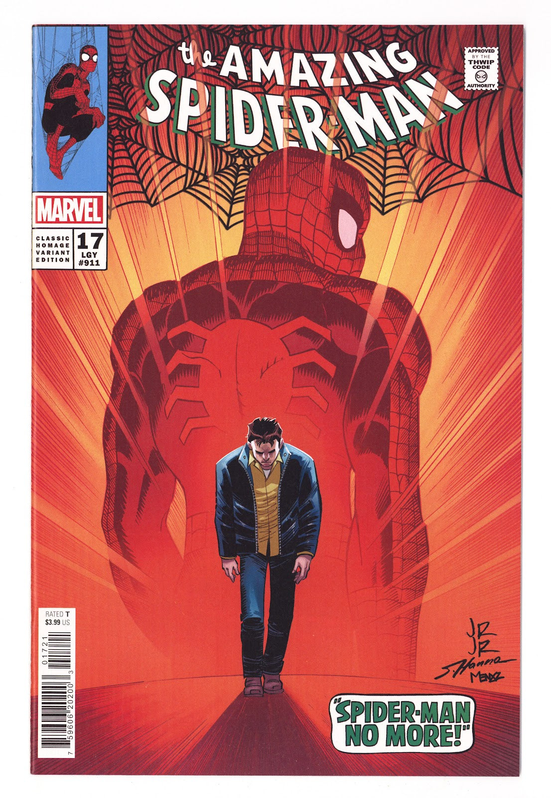 The Amazing Spider-Man Vol 6 17 (911) High Grade (2023) Jr Variant 