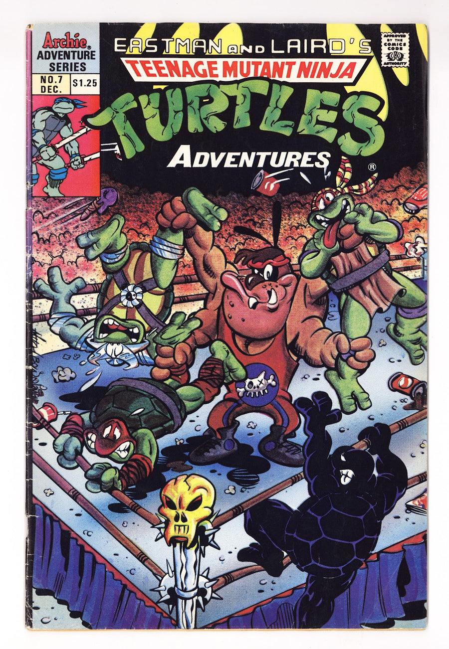 Teenage Mutant Ninja Turtles Adventures Vol 2 7  Low Grade   (1989) Direct   Canadian Edition  