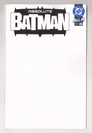 Absolute Batman #25 (2026) Blank Variant