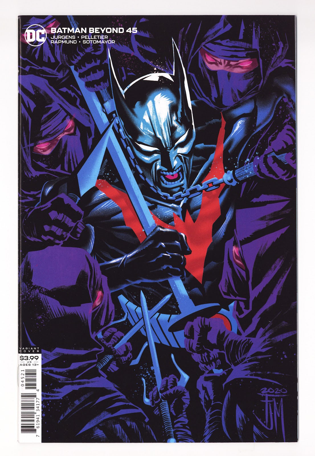 Batman Beyond Vol 6 45  High Grade   (2020) Manapul   Variant  