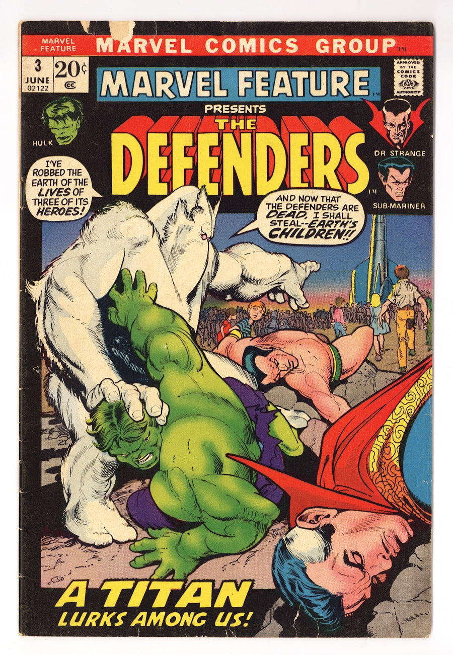 Marvel Feature Vol 1 3  VG- (3.5)   (1972)     
