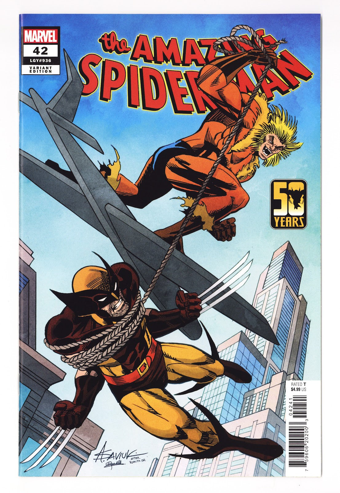 The Amazing Spider-Man Vol 6 42 (936) High Grade (2024) Saviuk Variant 