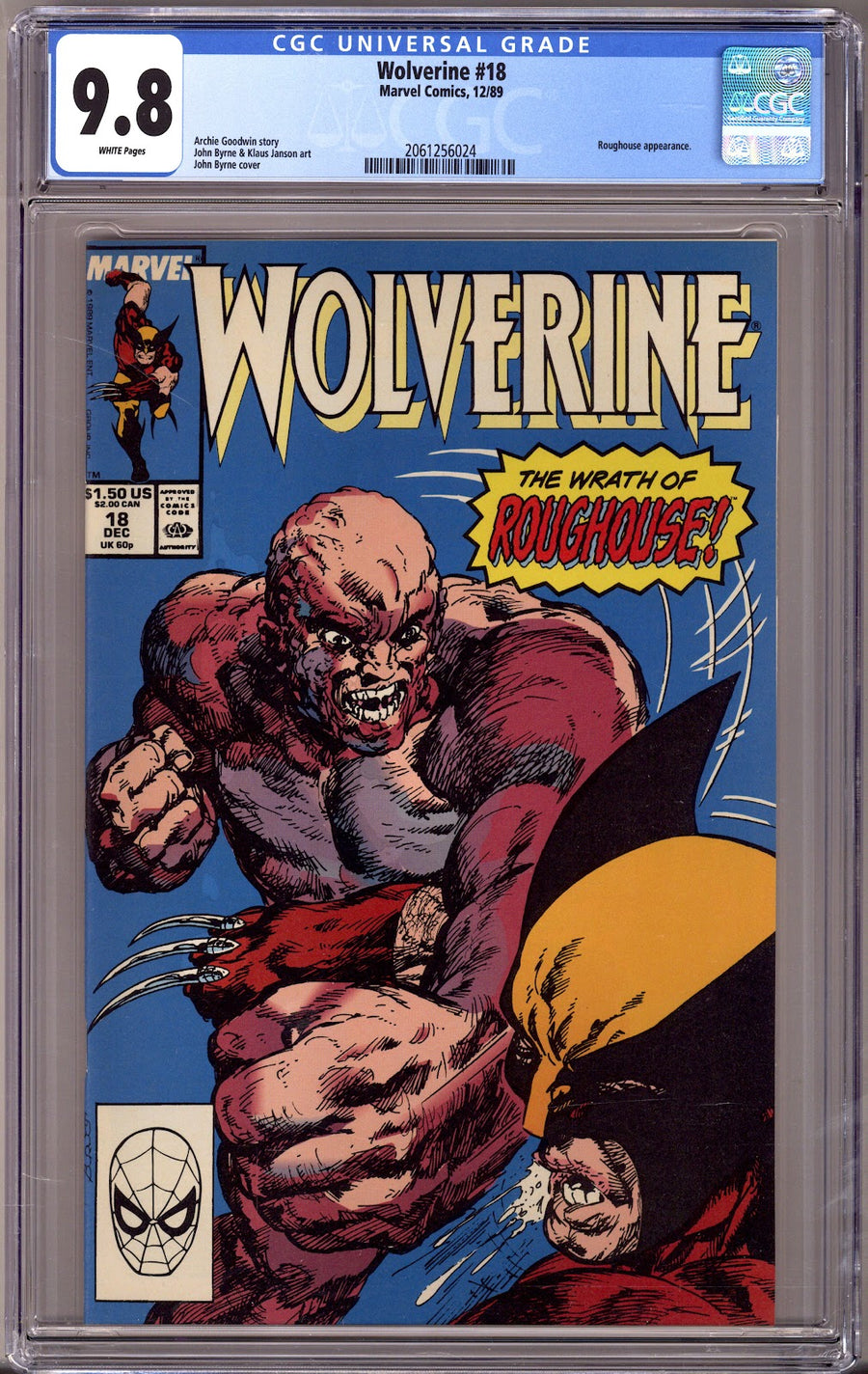 Wolverine Vol 2 18 CGC 9.8 (NM/M) (1989) 
