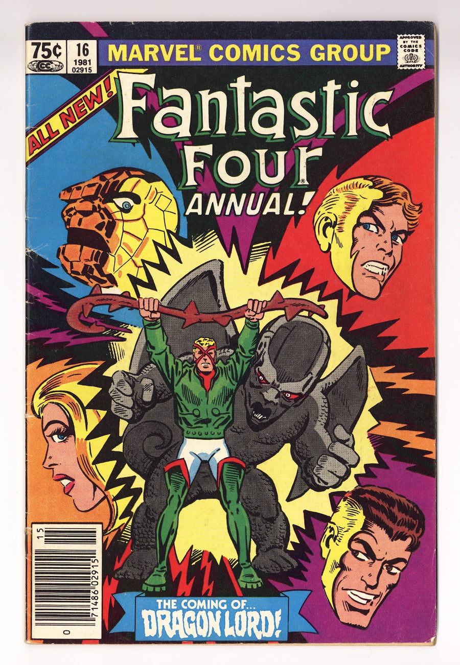 Fantastic Four Annual Vol 1 16 Low Grade (1981) Newsstand 