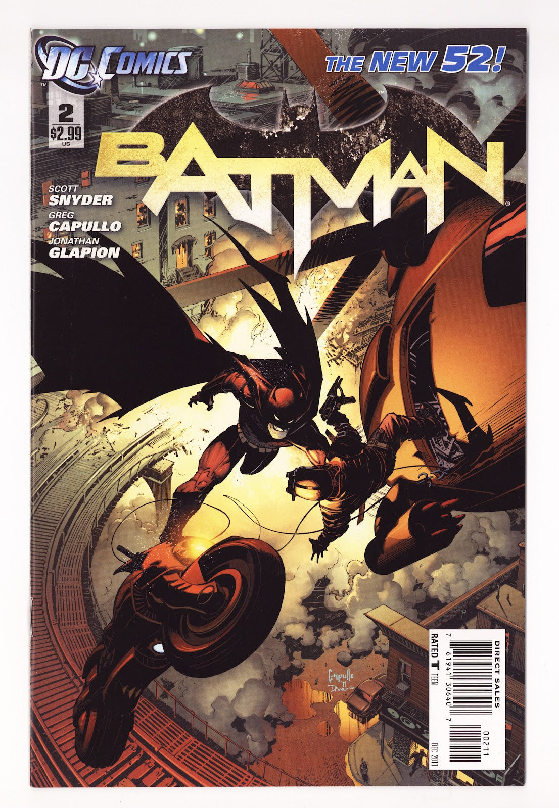 Batman Vol 2 2  High Grade   (2011)   Direct Sales  