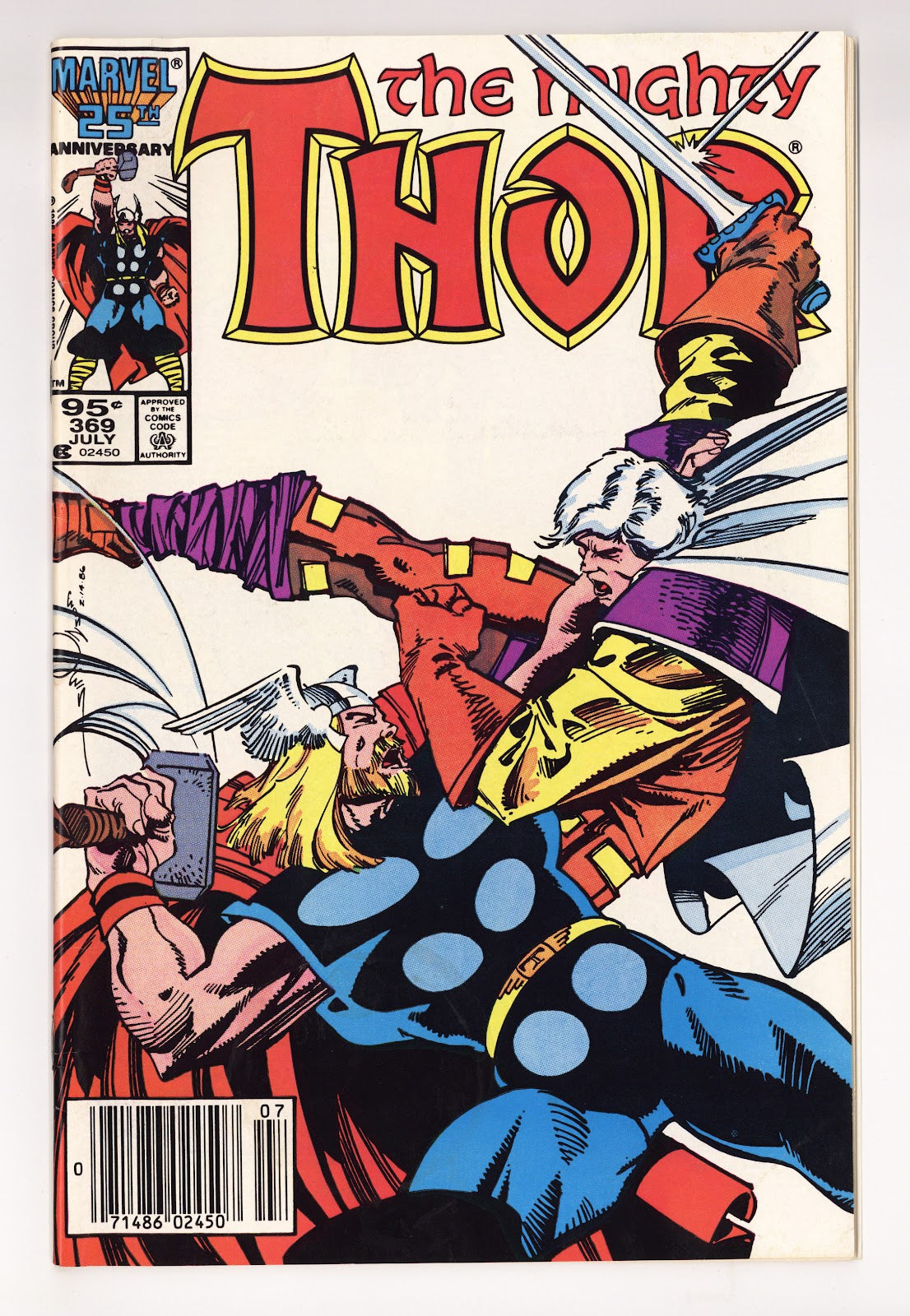 Thor Vol 1 369  Low Grade   (1986)   Canadian Price Variant