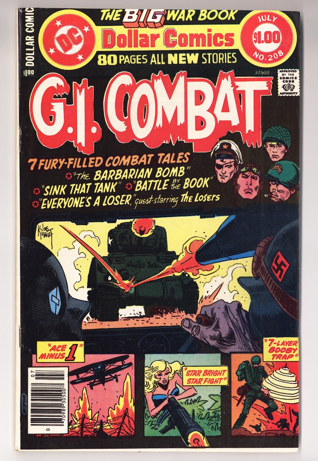 G.I. Combat Vol 1 208  Mid Grade   (1978)     