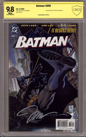Batman Vol 1 608 CBCS 9.8 (NM/M) (2002) Signed x1 Cover Jim Lee