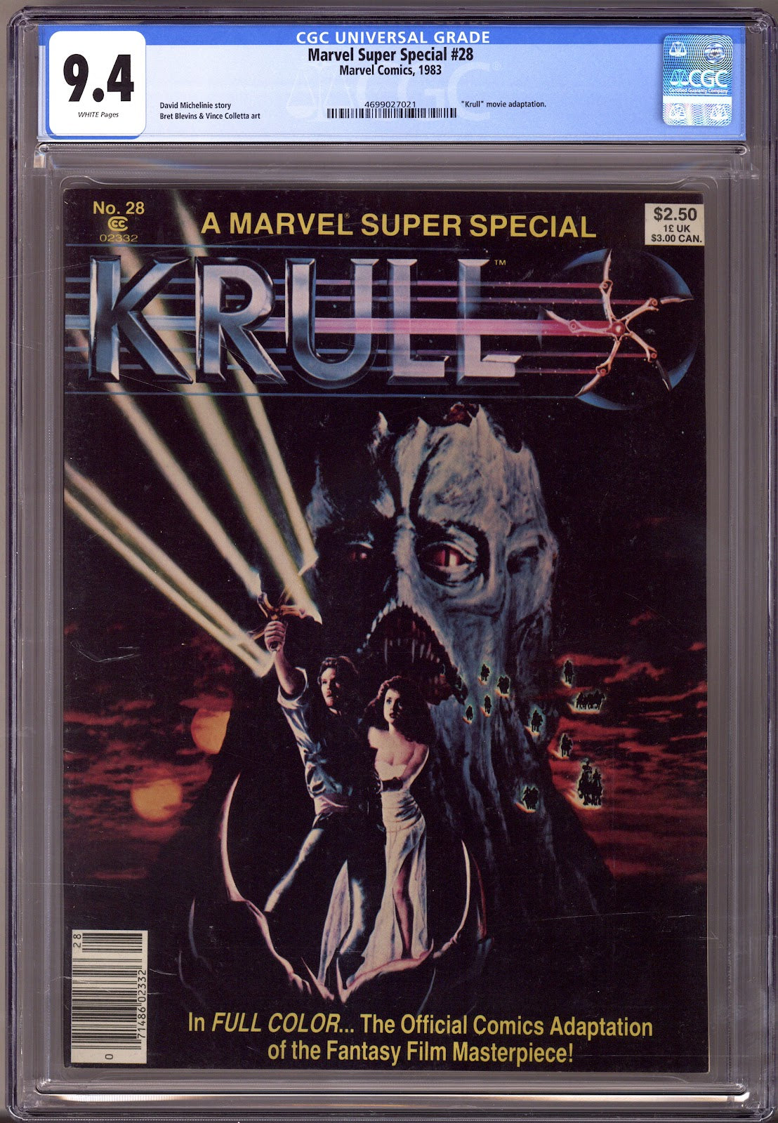 Marvel Super Special Vol 1 28 CGC 9.4 (NM) Krull  (1983)     