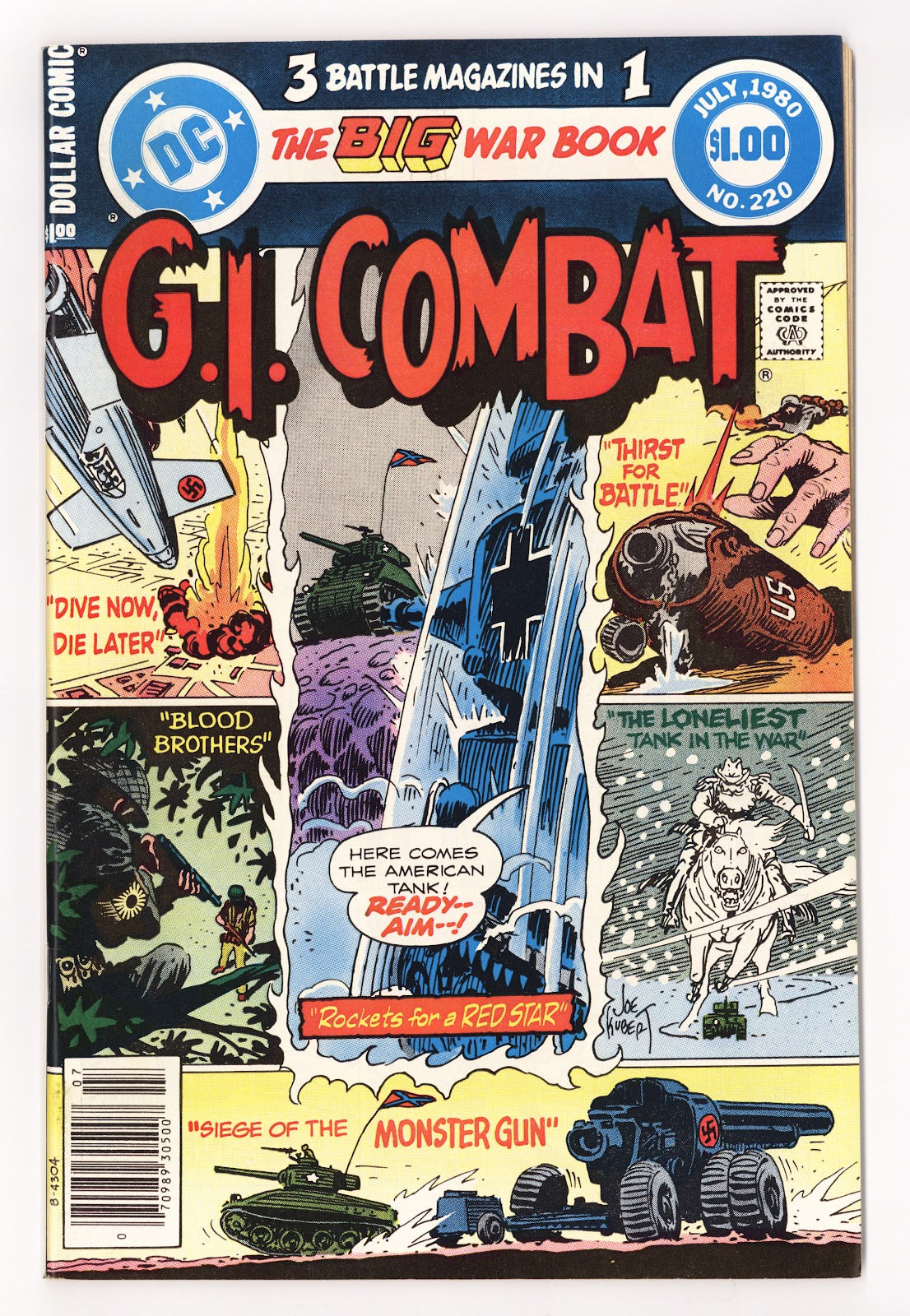 G.I. Combat Vol 1 220 NM- (9.2) (1980) 