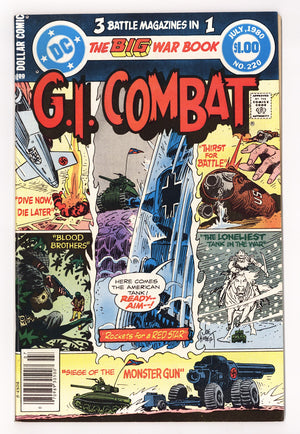 G.I. Combat Vol 1 220 NM- (9.2) (1980)
