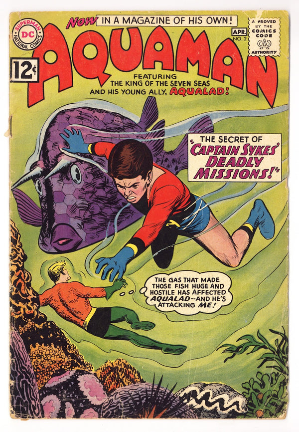Aquaman Vol 1 2  GD/VG (3.0)   (1962)