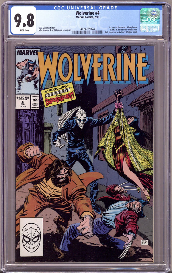Wolverine Vol 2 4 CGC 9.8 (NM/M) (1989)