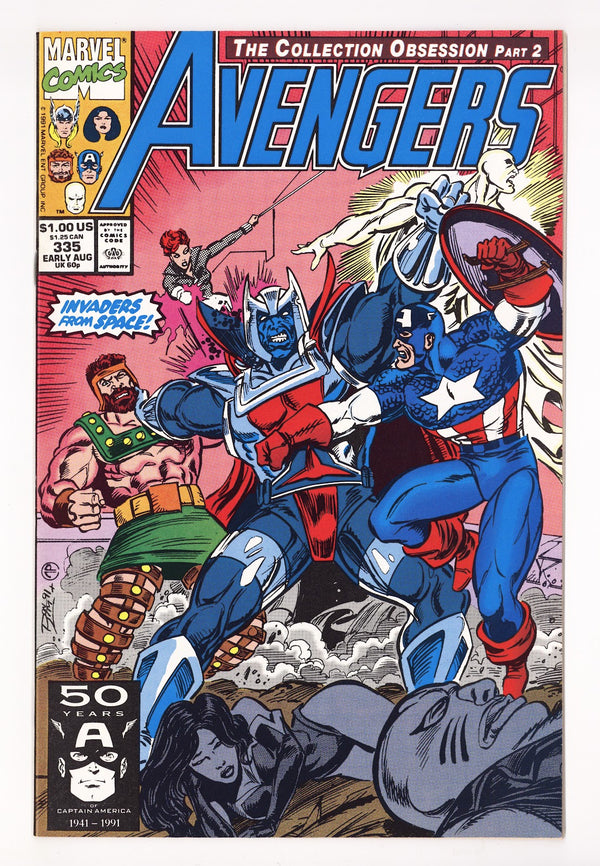The Avengers Vol 1 335 High Grade (1991)