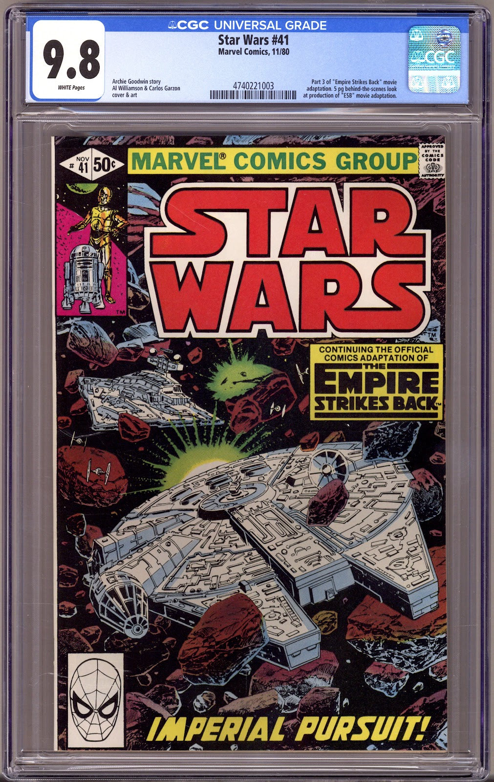 Star Wars Vol 1 41 CGC 9.8 (NM/M) (1980) 