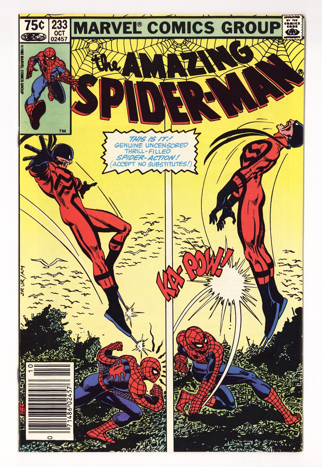 The Amazing Spider-Man Vol 1 233  VF+ (8.5)   (1982) Canadian   Canadian Price Variant