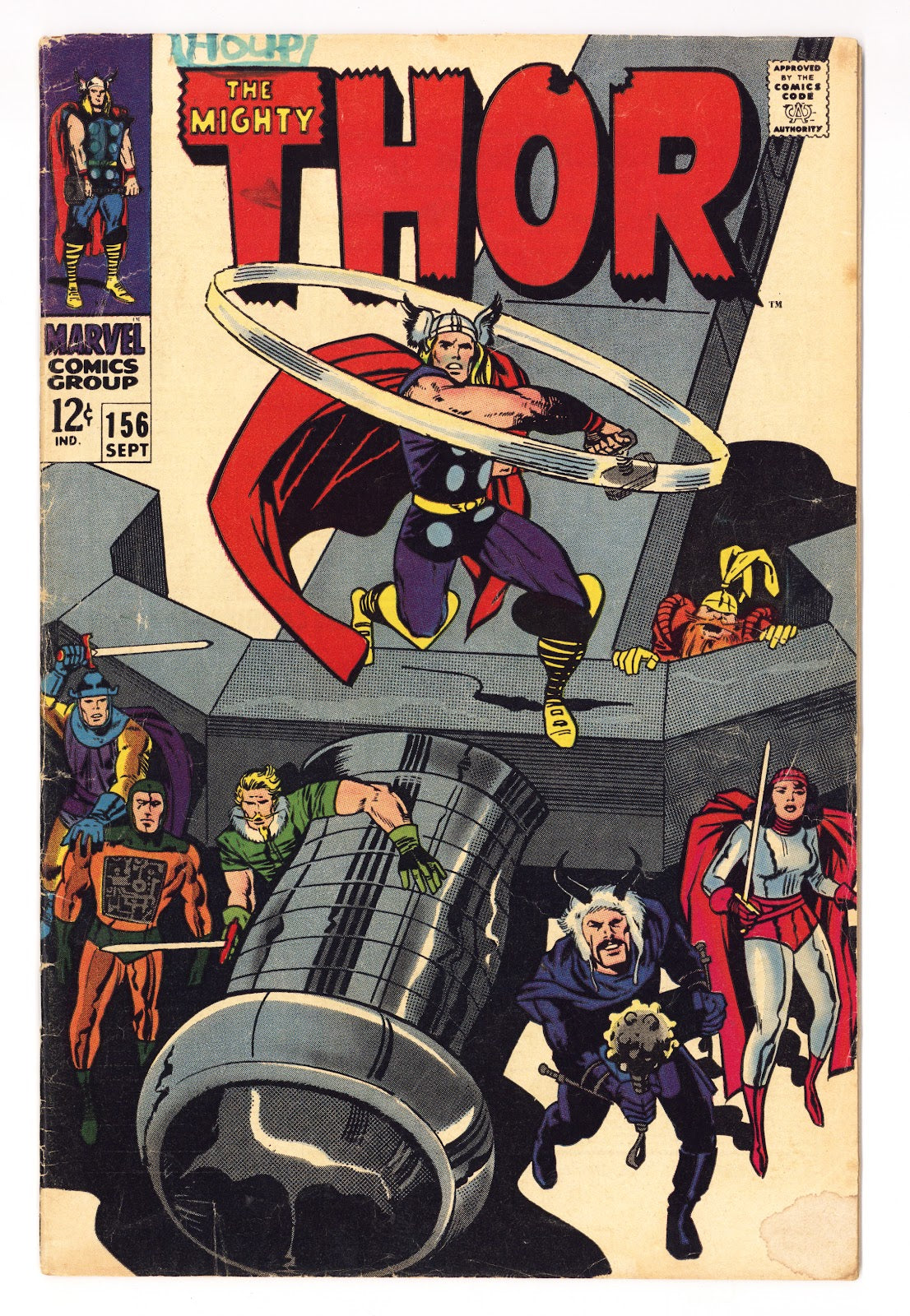 Thor Vol 1 156 VG- (3.5) (1968) 