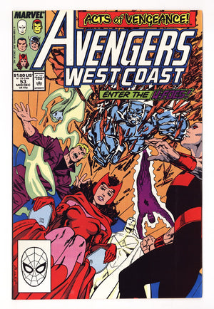 Avengers West Coast Vol 2 53  High Grade   (1989)   Direct