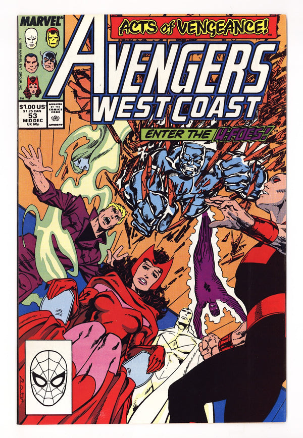 Avengers West Coast Vol 2 53 High Grade (1989) Direct