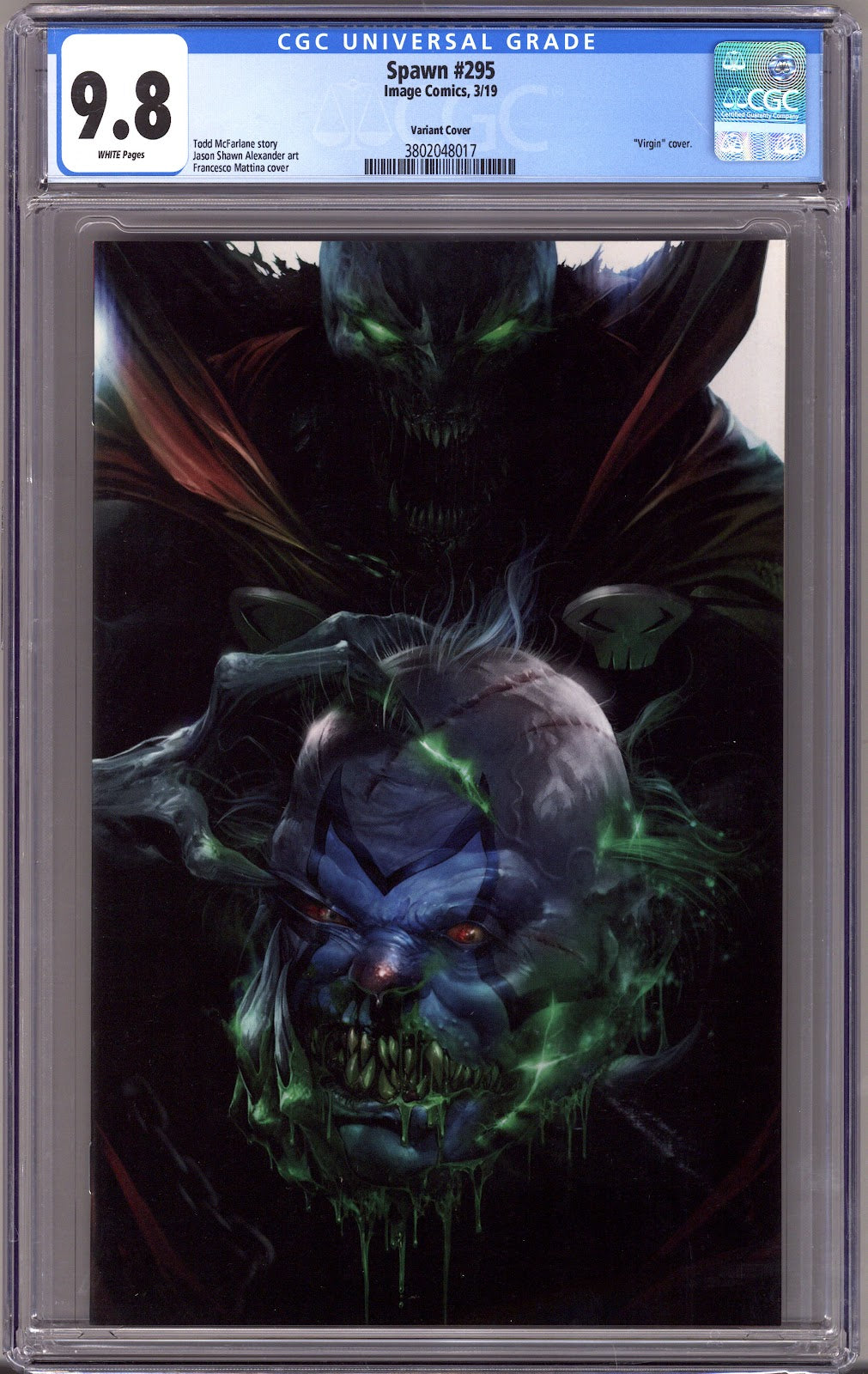 Spawn   295 CGC 9.8 (NM/M)   (2019) Mattina Virgin  Variant