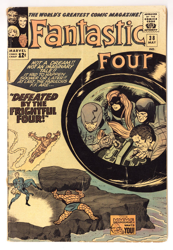 Fantastic Four Vol 1 38  GD/VG (3.0)   (1965)
