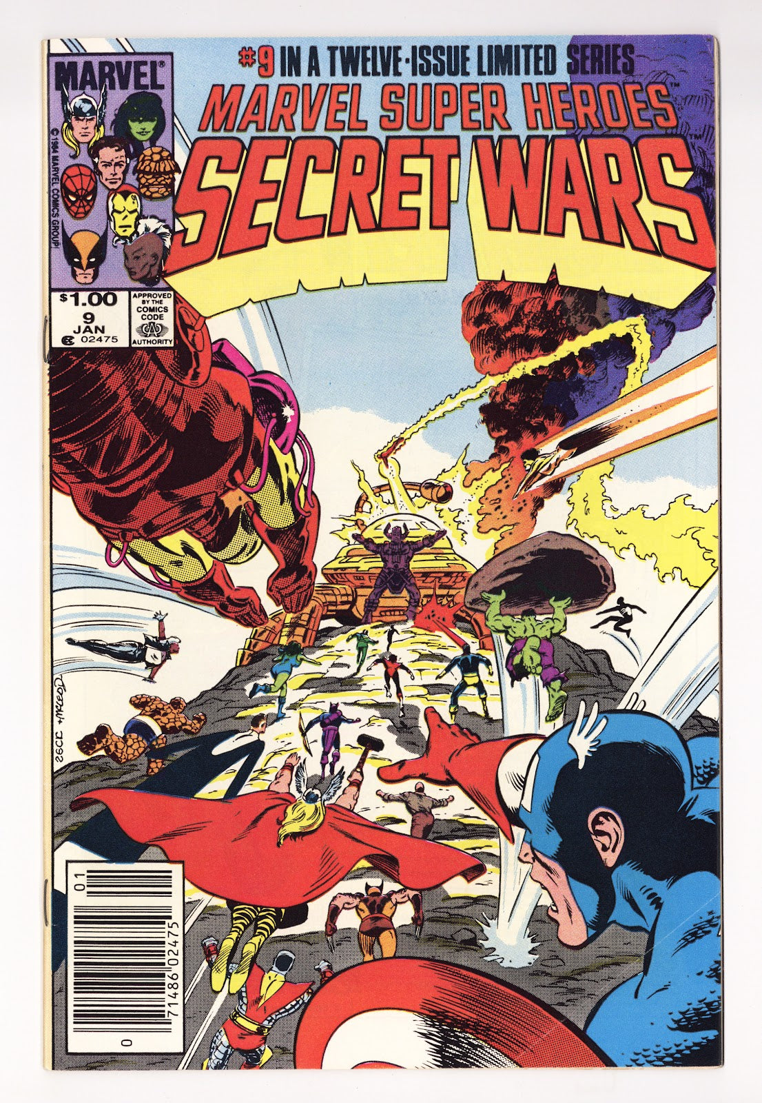 Marvel Super-Heroes Secret Wars Vol 1 9 FN (6.0) (1985) Canadian Price Variant 