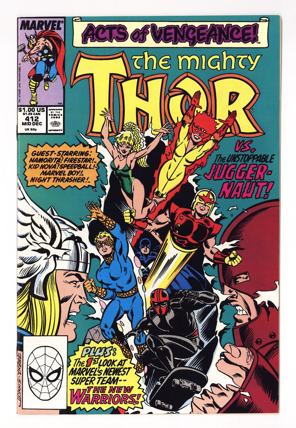 Thor Vol 1 412 VF (8.0) (1989)