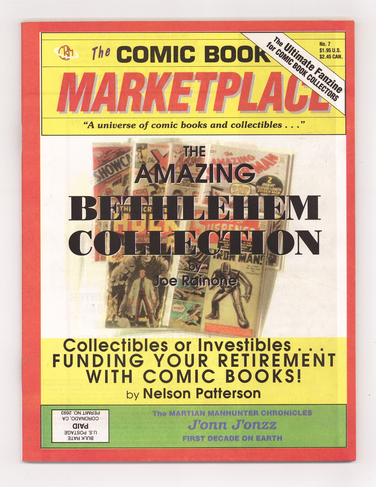 Comic Book Marketplace Vol 1 7 VF (8.0) (1991) 