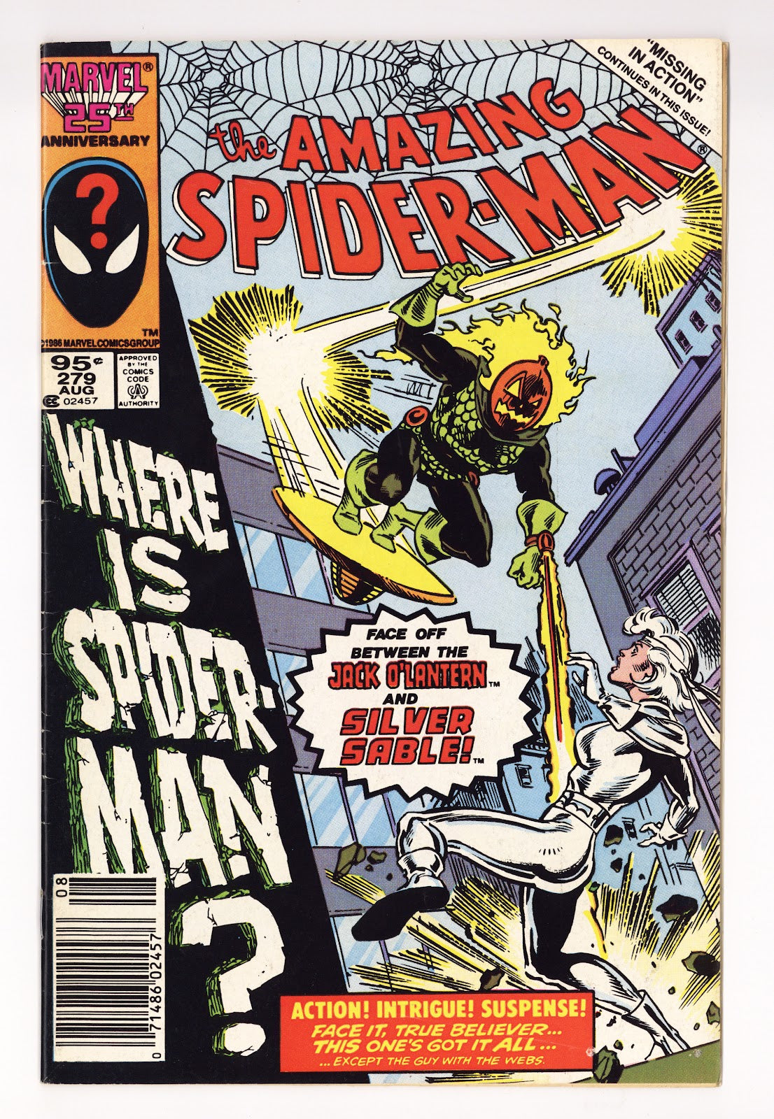 The Amazing Spider-Man Vol 1 279 Mid Grade (1986) Canadian Price Variant 