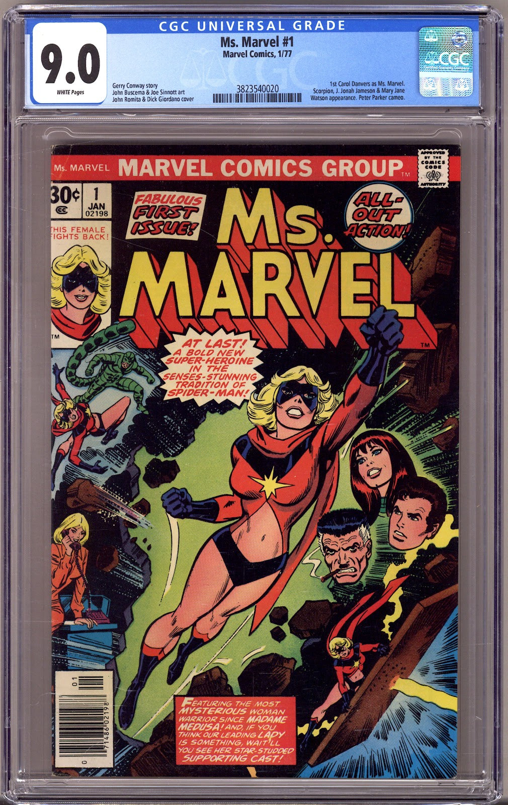 Ms. Marvel Vol 1 1 CGC 9.0 (VF/NM) (1977) 