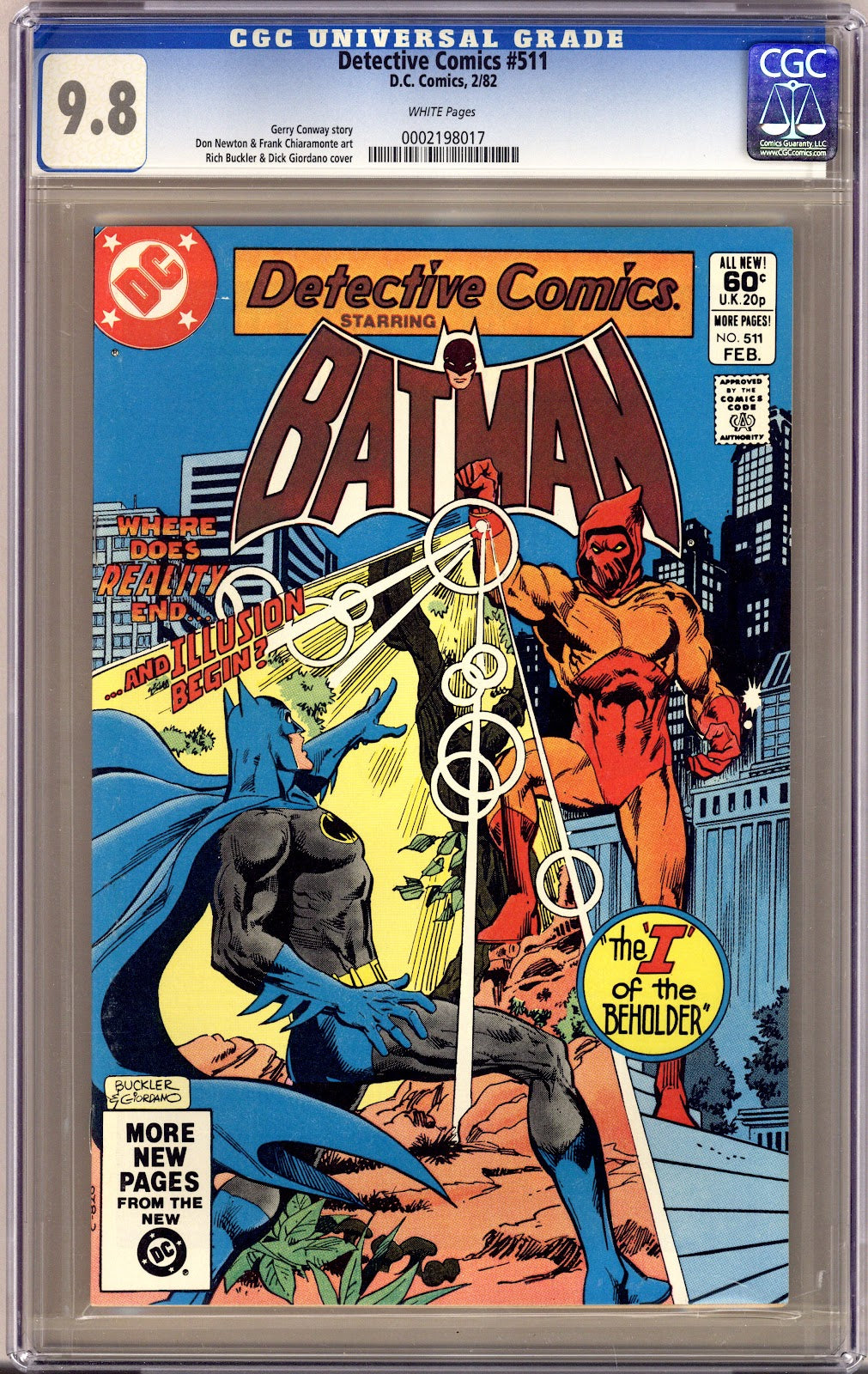 Detective Comics Vol 1 511 CGC 9.8 (NM/M)   (1982)