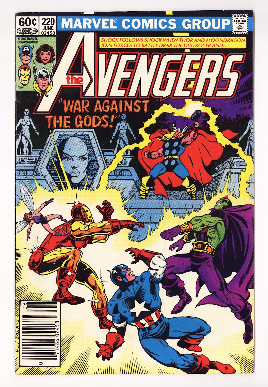 The Avengers Vol 1 220 Mid Grade (1982) Newsstand 