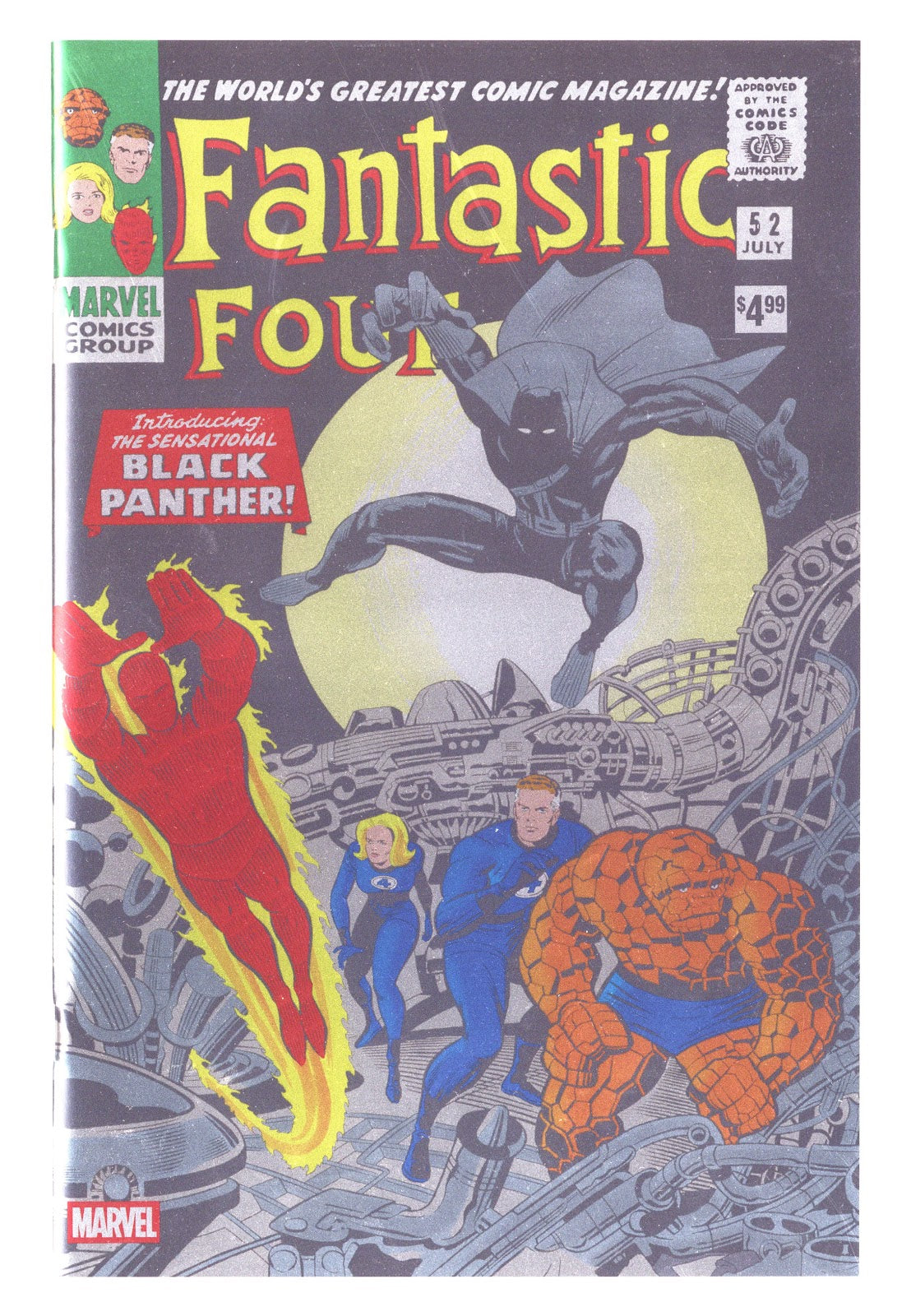 Fantastic Four #52 Facsimile [nn] NM (9.4) Black Ink Error (2026) Foil Variant 
