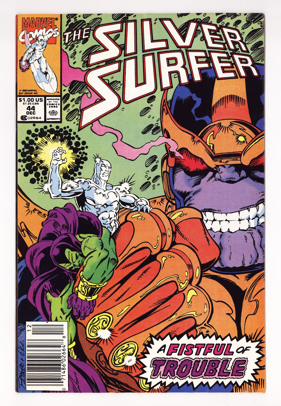 Silver Surfer Vol 3 44  VF+ (8.5)   (1990)   Newsstand  