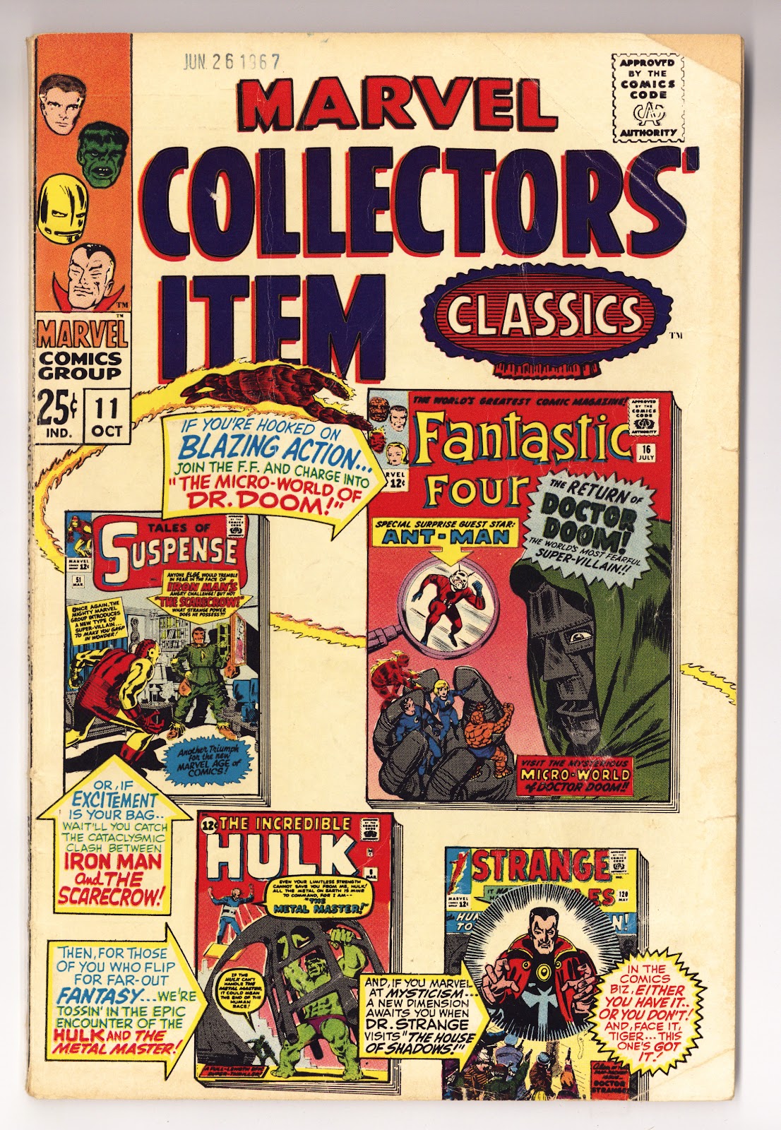 Marvel Collectors' Item Classics   11  VG- (3.5)   (1967)     