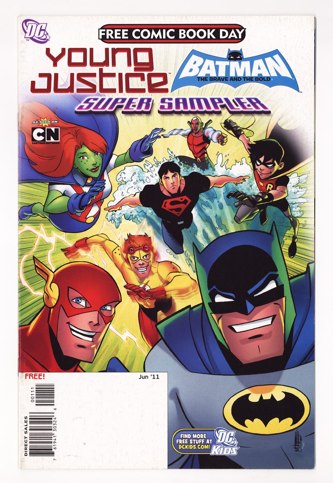 FCBD 2011 Young Justice Batman BB Super Sampler   1  Mid Grade   (2011)     