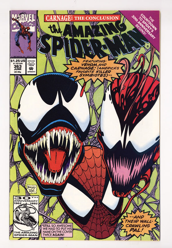 The Amazing Spider-Man Vol 1 363 VF+ (8.5) (1992)