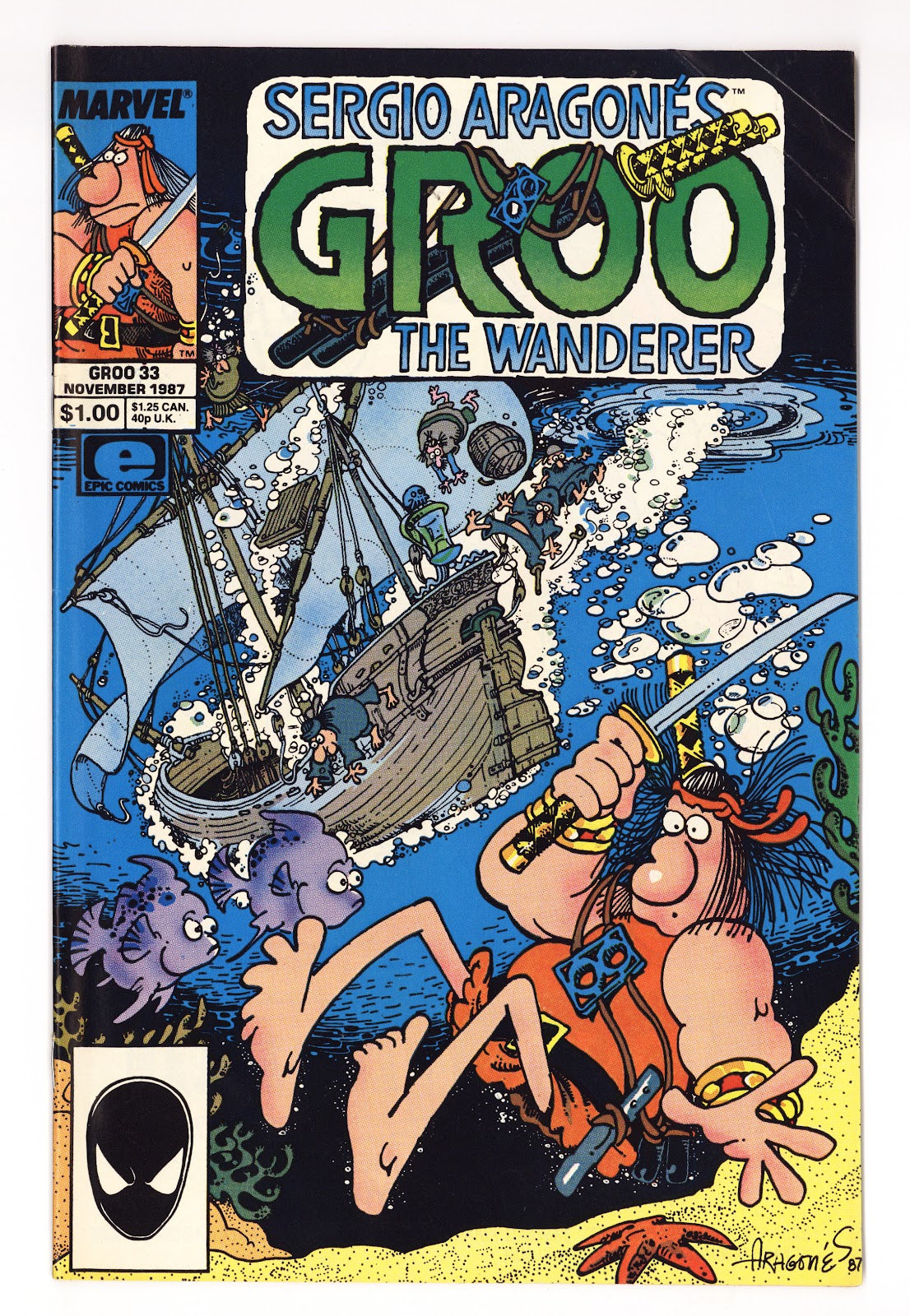 Sergio Aragones Groo the Wanderer Vol 2 33  Mid Grade   (1987)