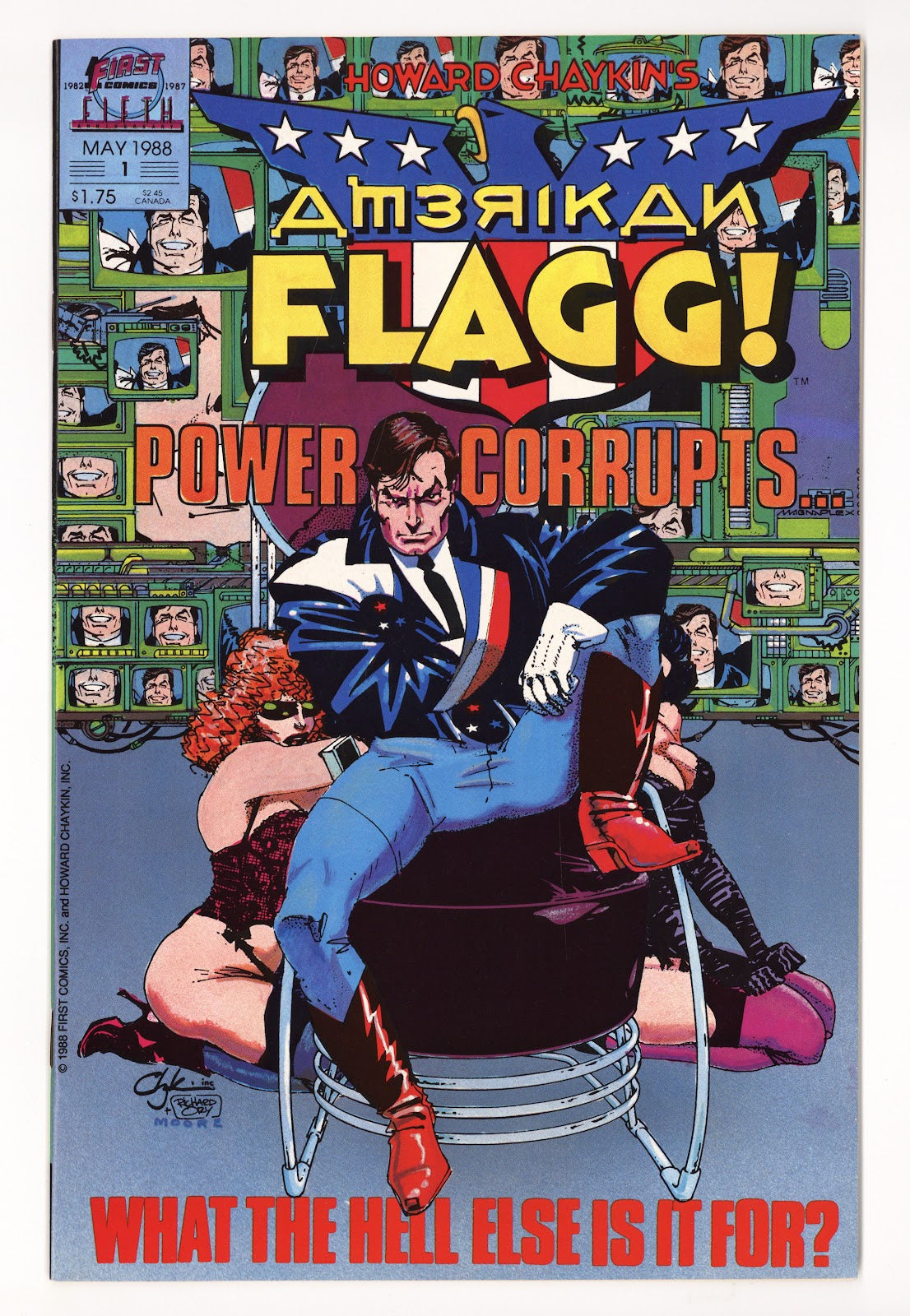 Howard Chaykin's American Flagg! Vol 2 1  High Grade   (1988)     