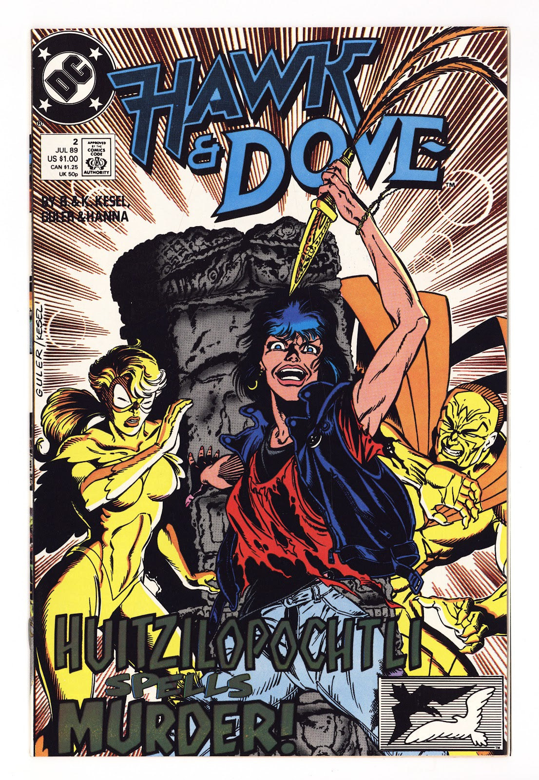 Hawk and Dove Vol 3 2 High Grade   (1989)   Direct