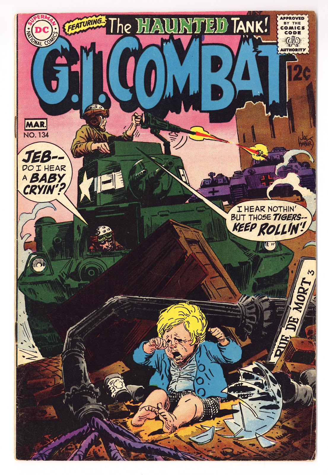 G.I. Combat Vol 1 133  FN (6.0)   (1968)     