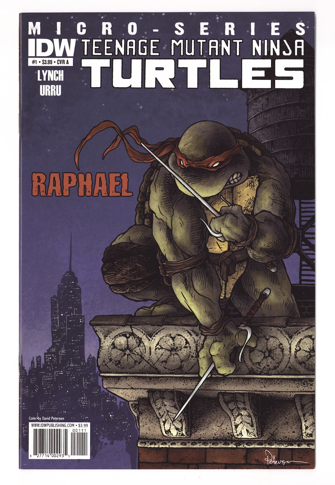Teenage Mutant Ninja Turtles Microseries   1  VF/NM (9.0)   (2011) Petersen   Cover A - David Petersen