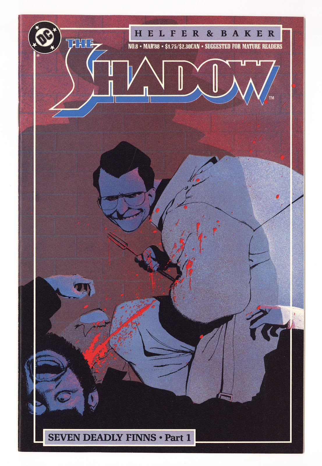 The Shadow Vol 3 8  High Grade   (1988)     