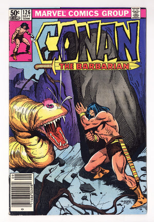 Conan the Barbarian Vol 1 126  Low Grade   (1981)   Newsstand