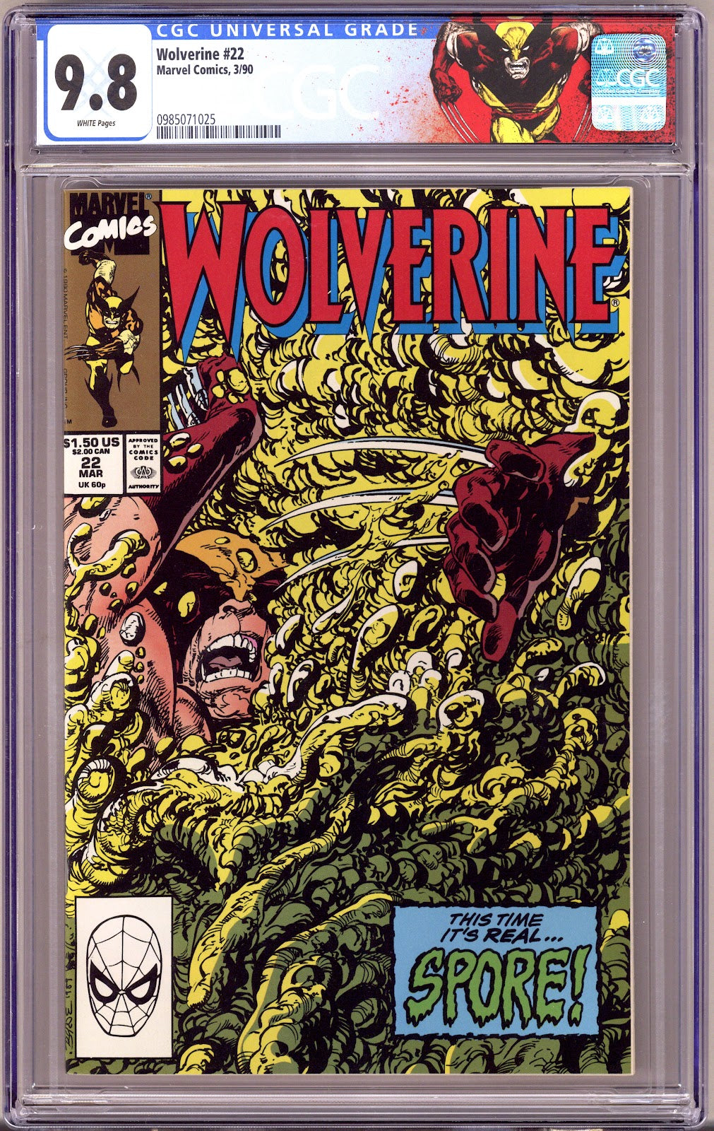 Wolverine Vol 2 22 CGC 9.8 (NM/M) (1990) 
