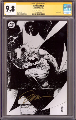Batman Vol 3 158 (923) CGC 9.8 (NM/M) (2025) Lee Sketch Exclusive Variant Signed x1 Cover Jim Lee